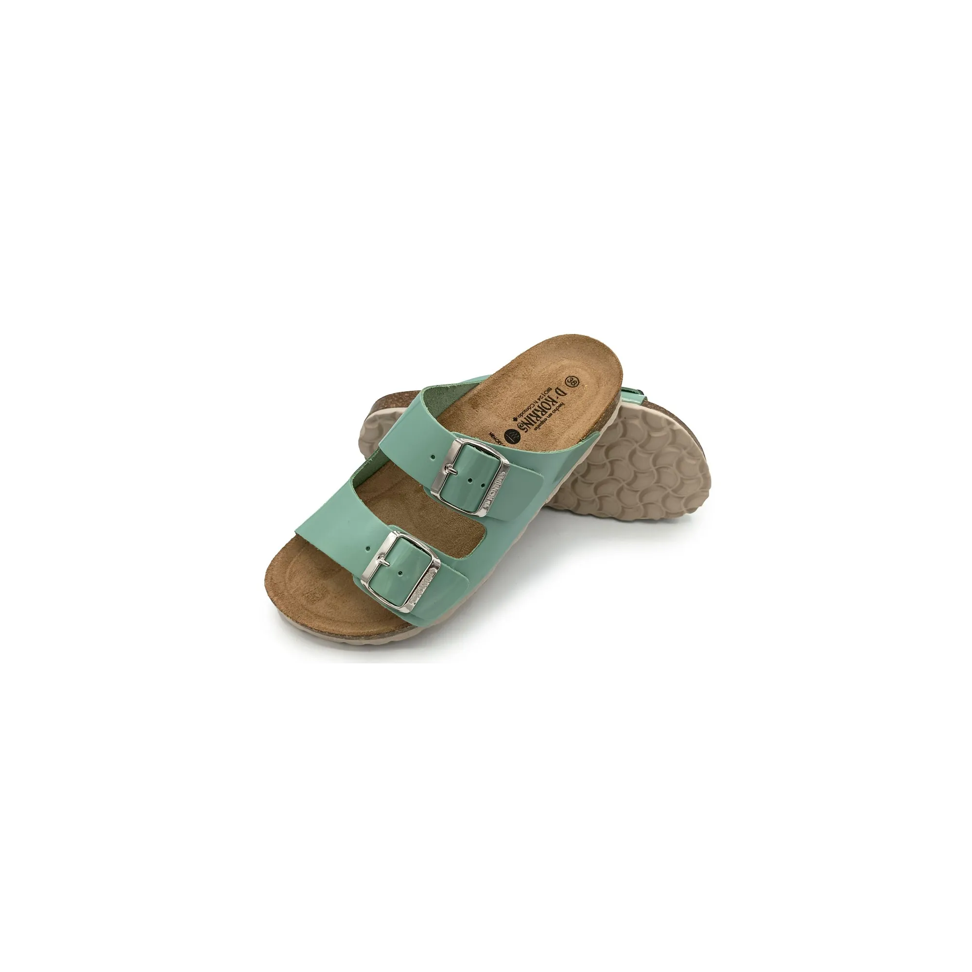 Paris Verde Esmeralda cuero natural esmaltado