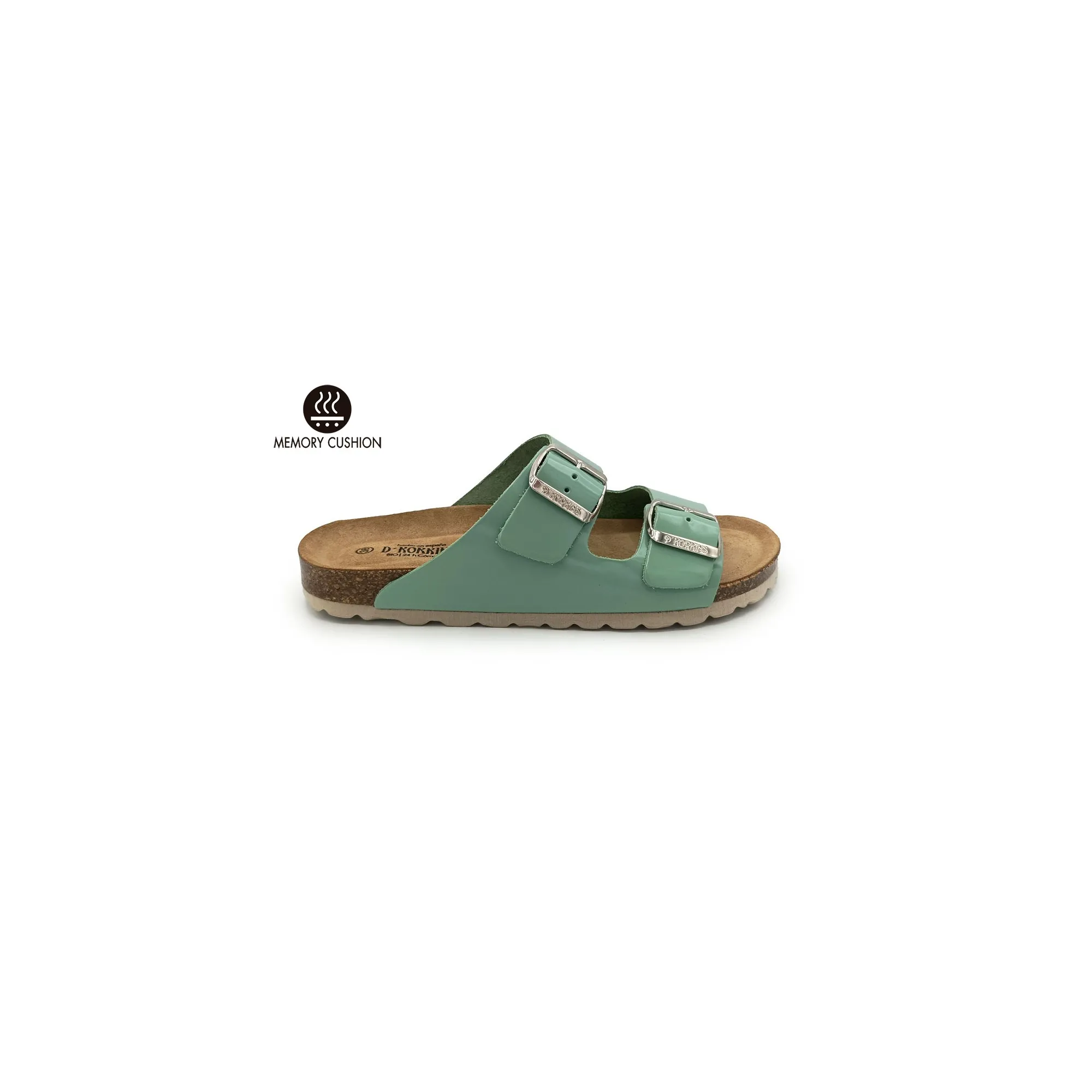 Paris Verde Esmeralda cuero natural esmaltado