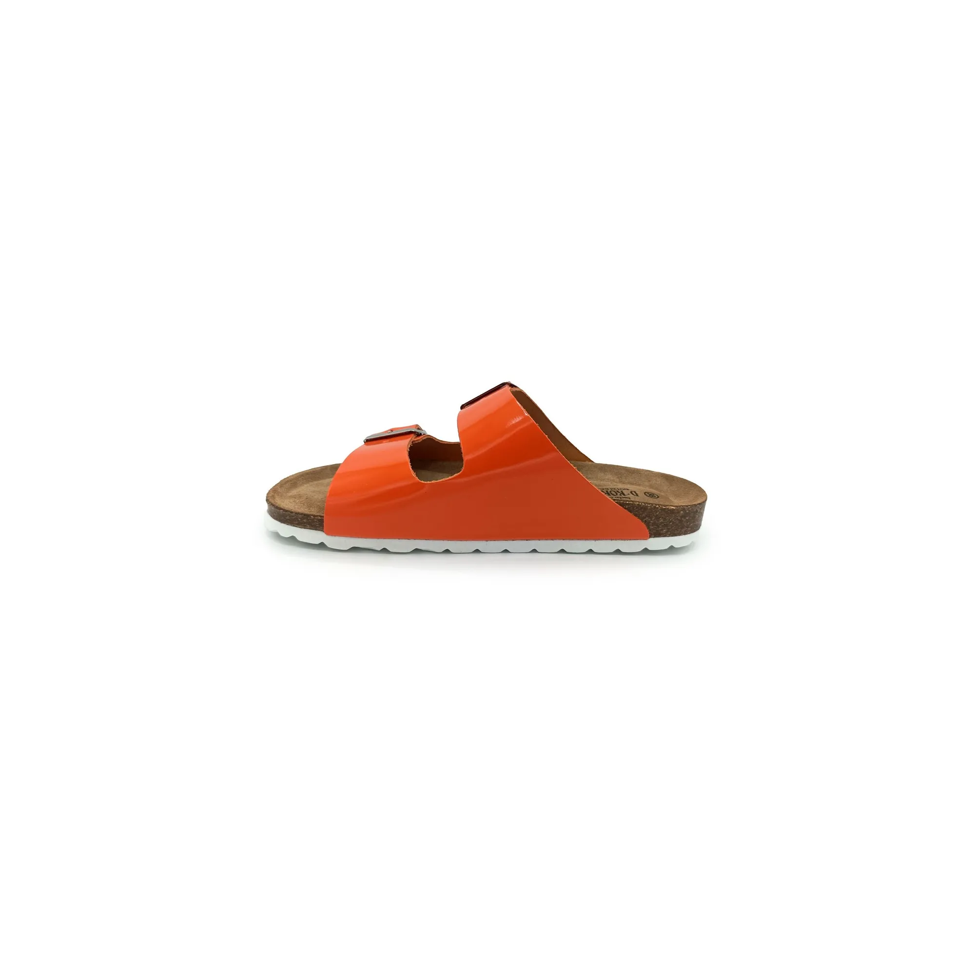 Paris Naranja cuero natural esmaltado