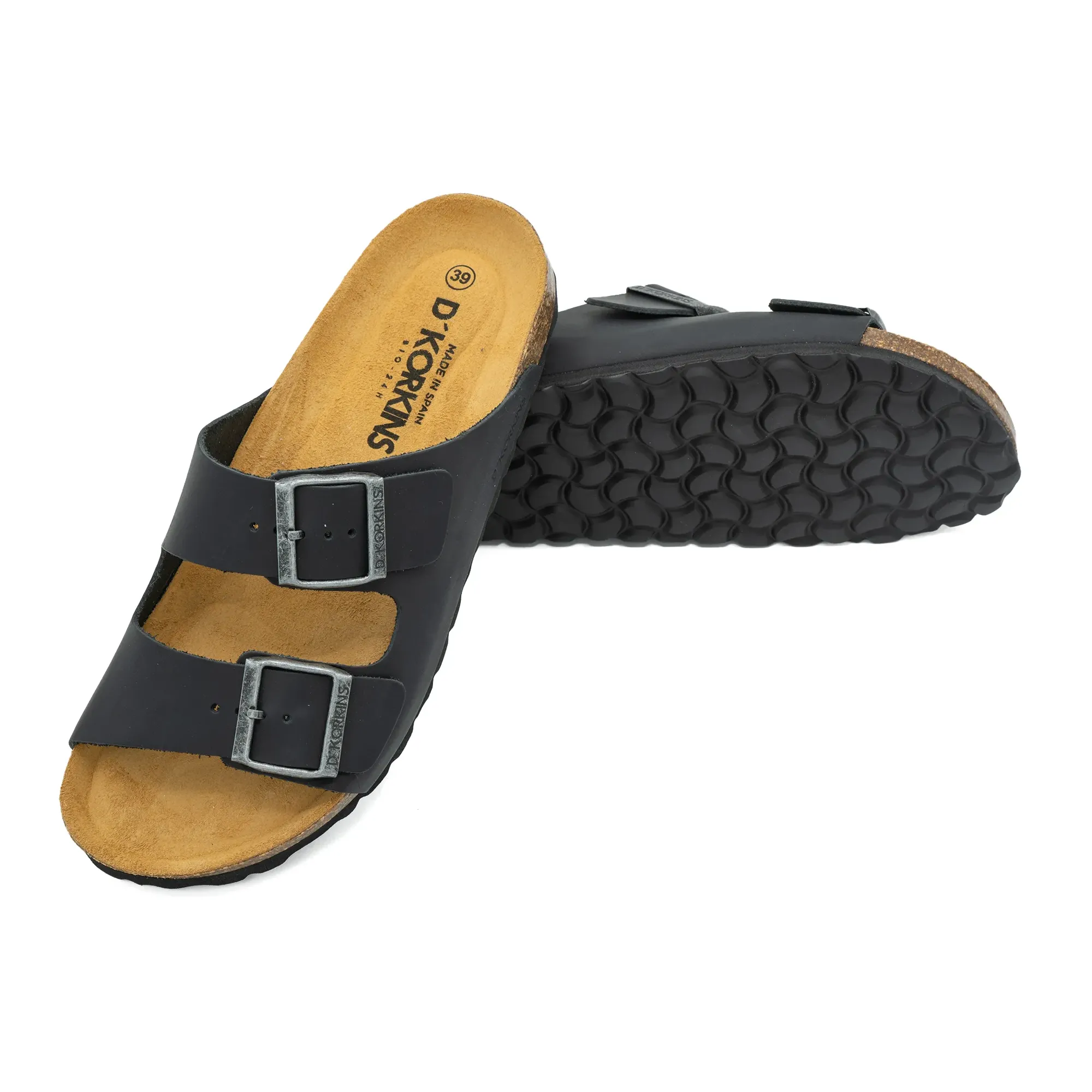 Paris negro cuero engrasado